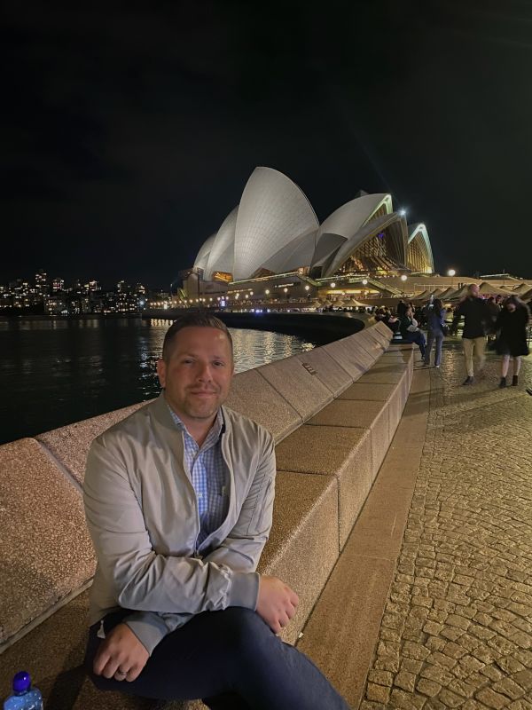 John Outside the Sydney Opera House