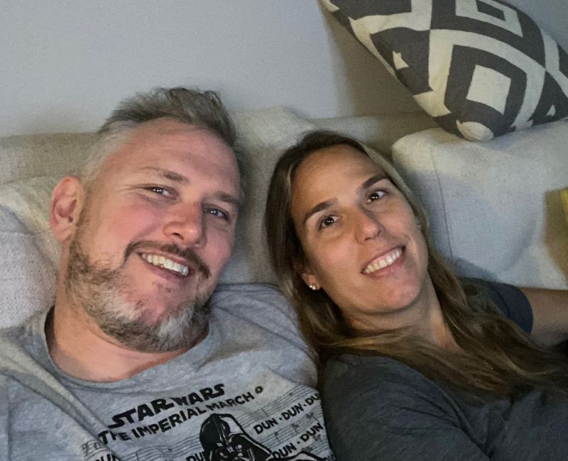 Watching a Movie Together at Home