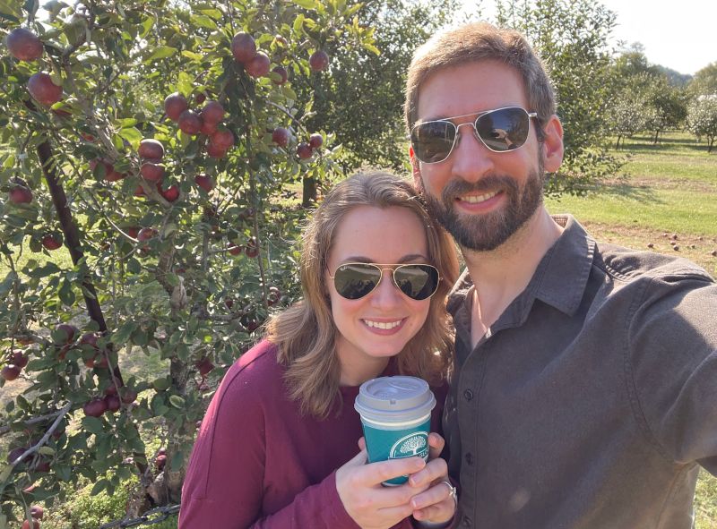 Hot Cider at a Local Orchard