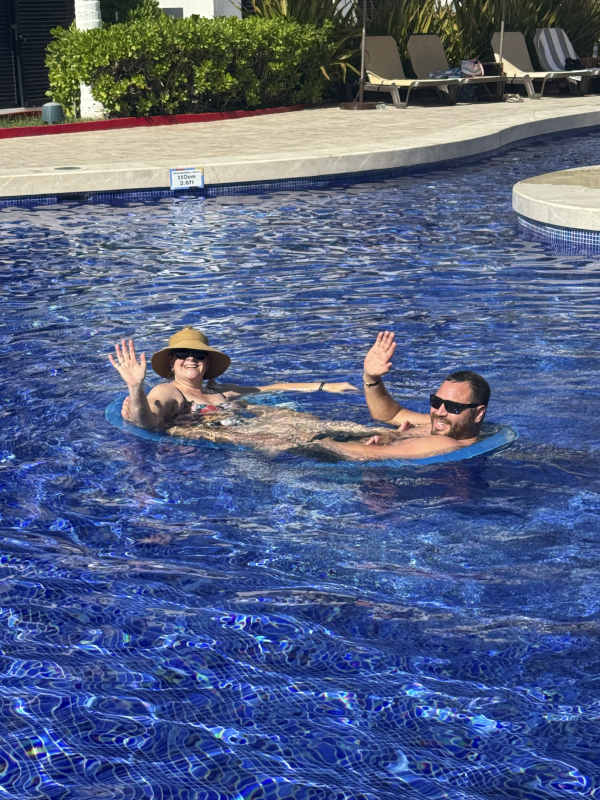 In the Pool in Mexico
