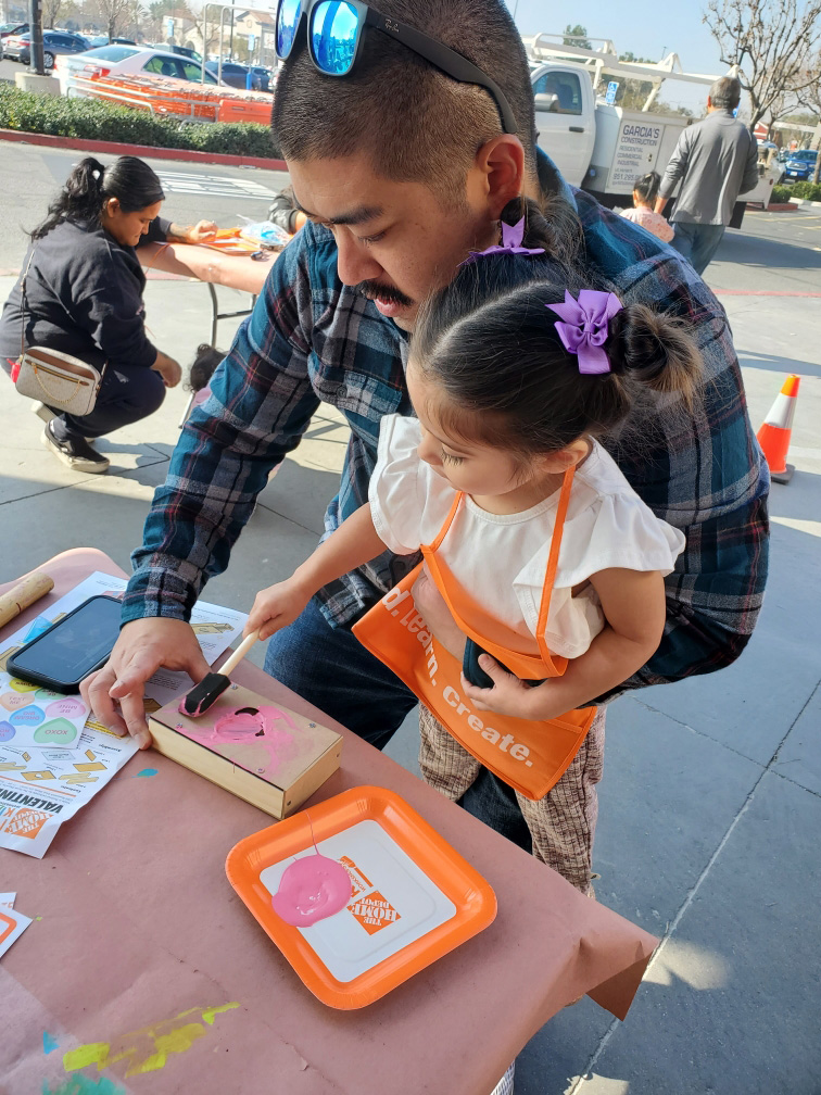 Making a Valentine's Day Mailbox at Home Depot