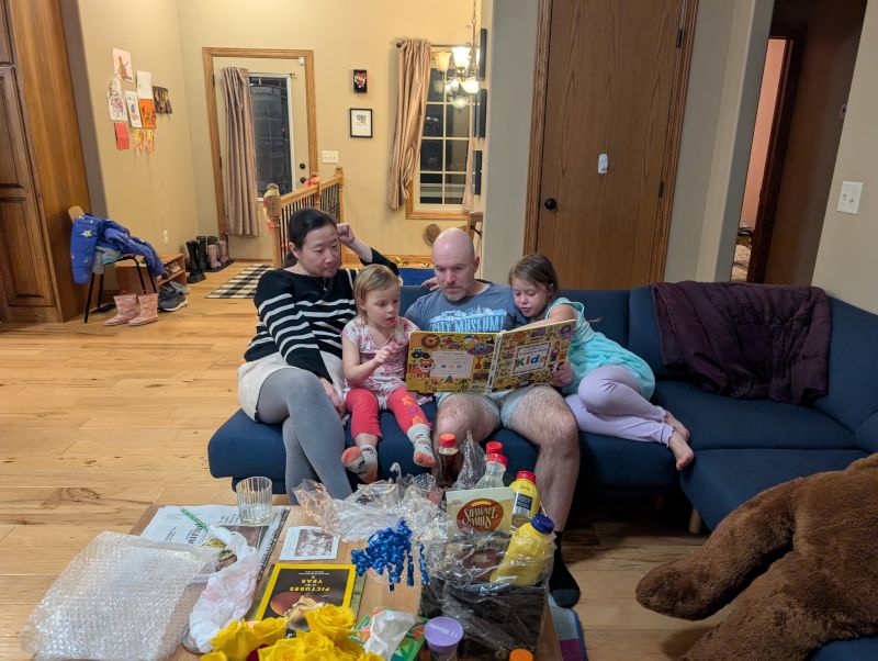 Reading to Our Nieces in Kansas