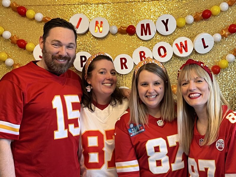 At a Superbowl Party