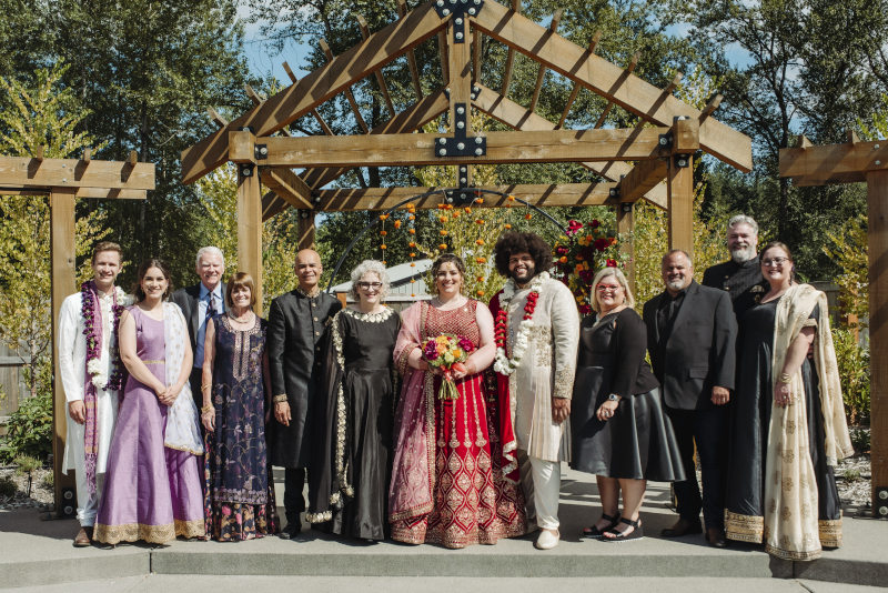 With Our Families at Our Wedding