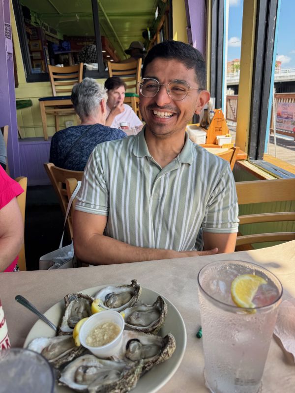 Rohit Trying Oysters for the First Time