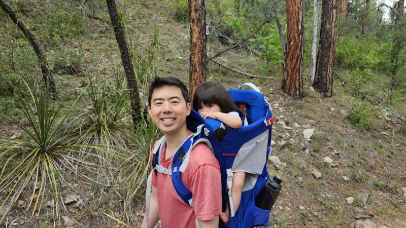 Brandon A Hiking With Iris